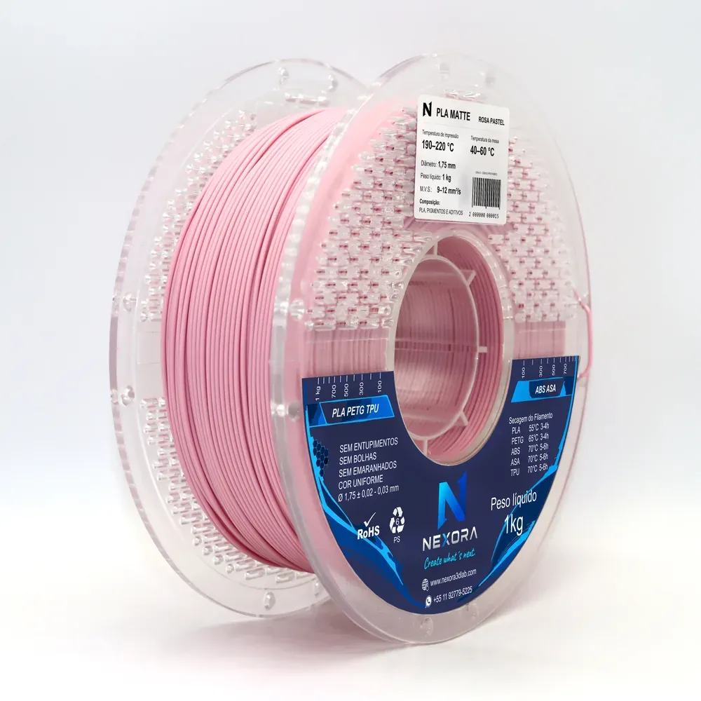 PLA Matte na cor Rosa Pastel