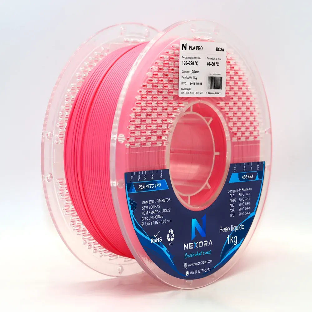 PLA Pro na cor Rosa