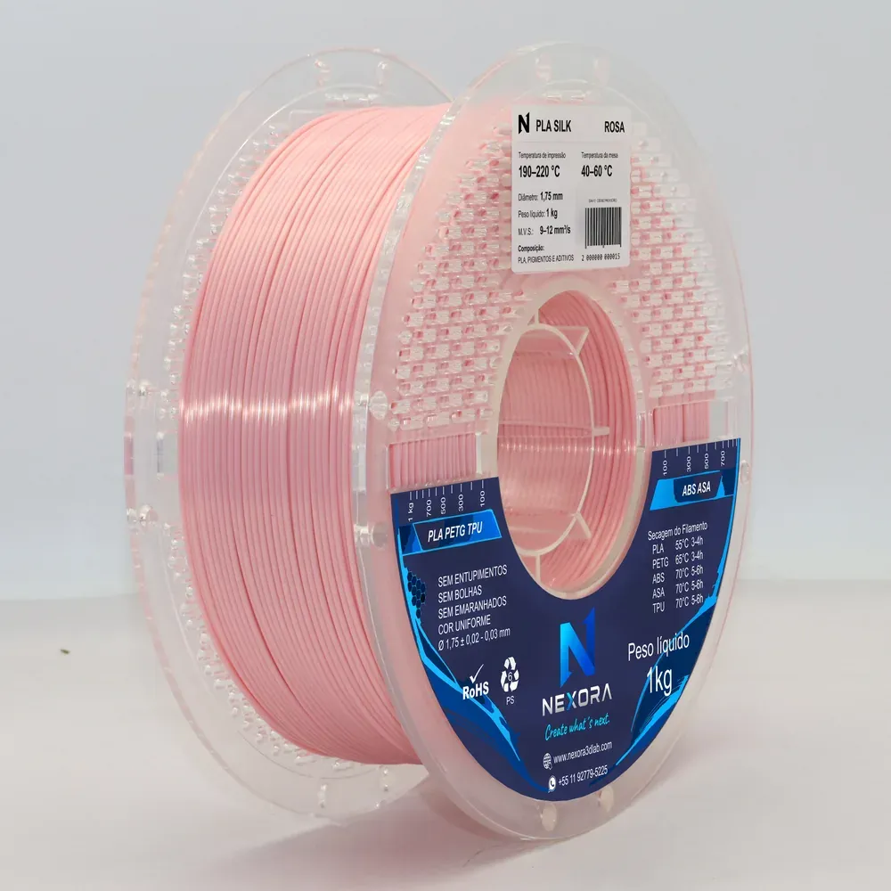 PLA Silk na cor Rosa