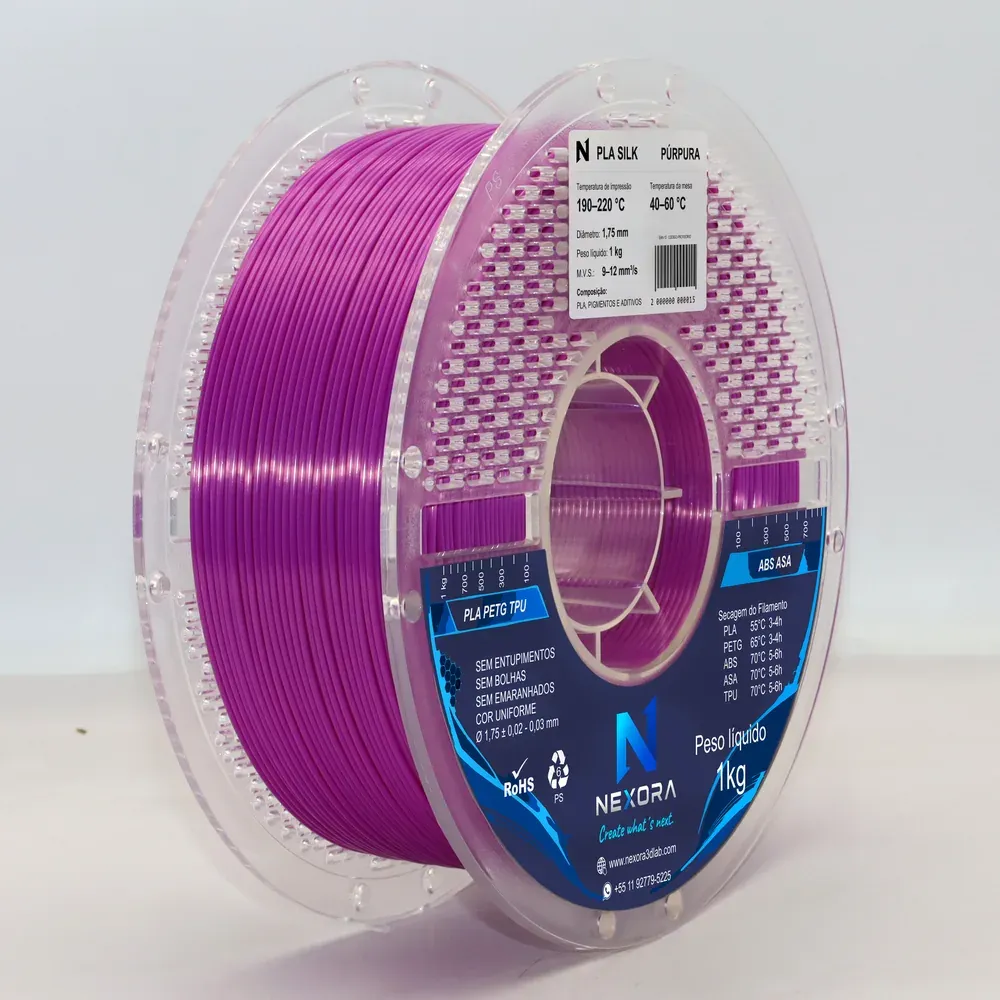 PLA Silk na cor Púrpura